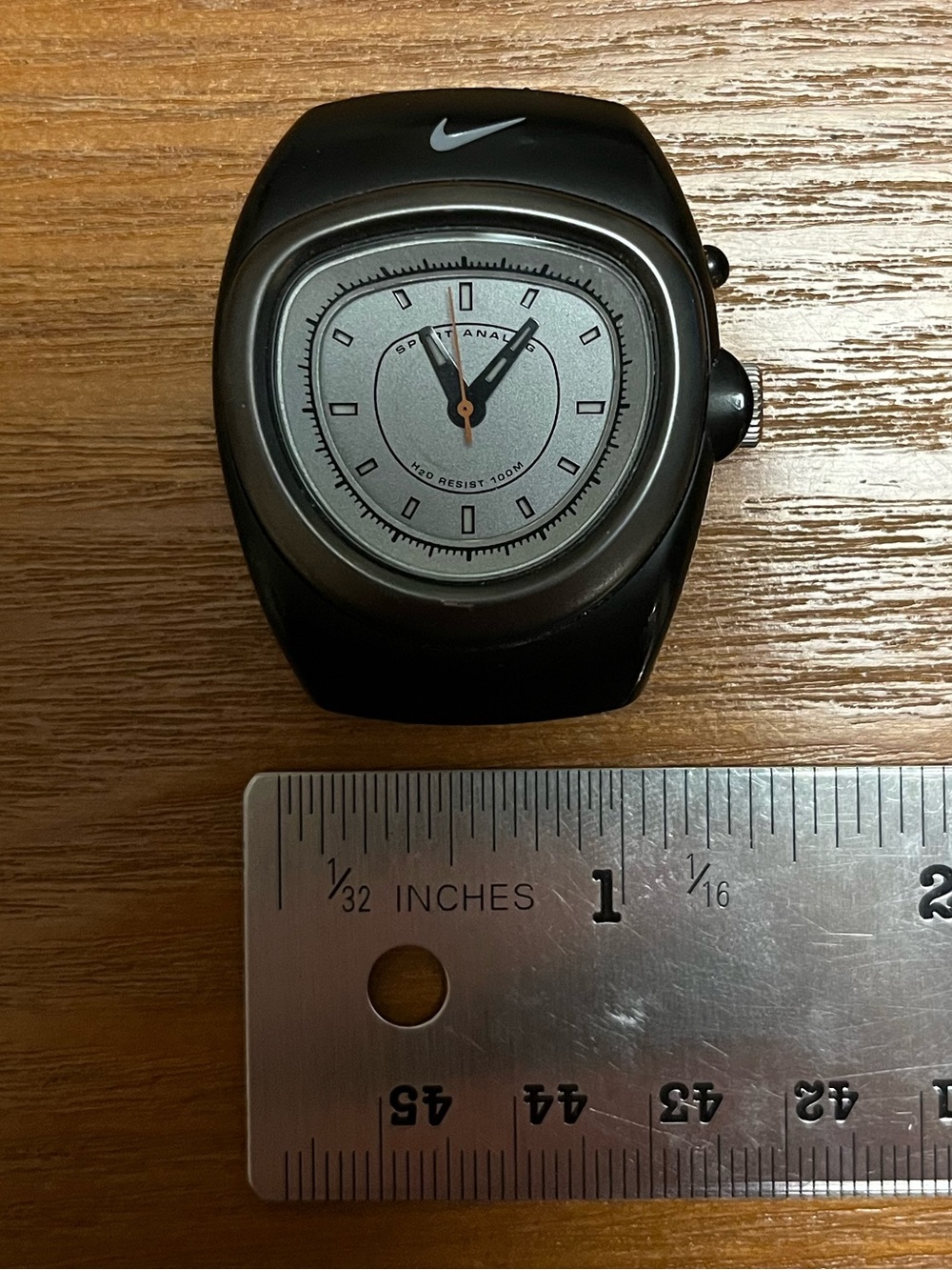 Vintage Nike Cross Training Watch Y2K Black Silver VG92-5010 Japan Movement